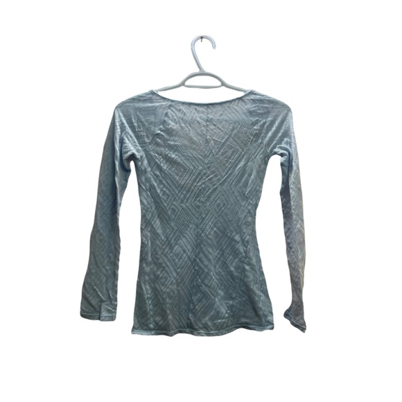 Free People blue long sleeve top - Picture 3 of 3